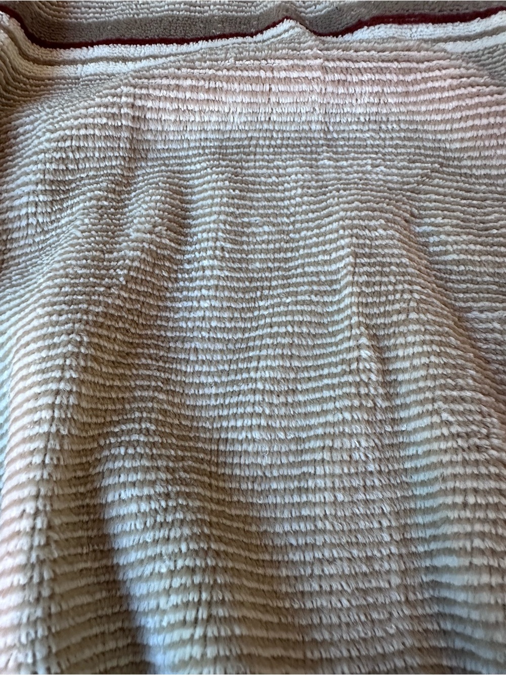 Vintage Career Club Knit Polo  Mens Small Beige Striped Pullover Made in Korea - Picture 6 of 11